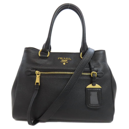 Prada Black Leather Vitello