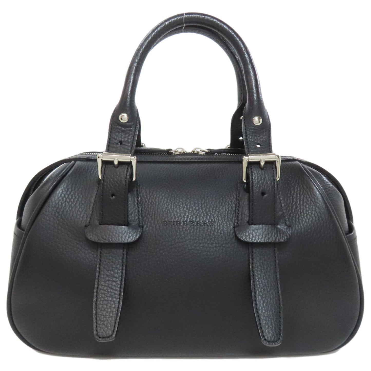 Burberry Black Leather Nova Check
