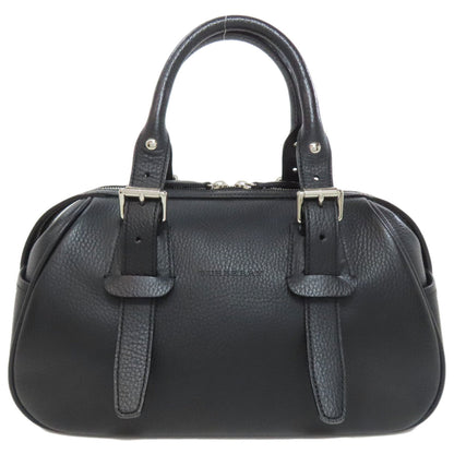 Burberry Black Leather Nova Check