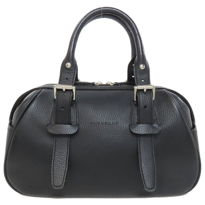 Burberry Black Leather Nova Check