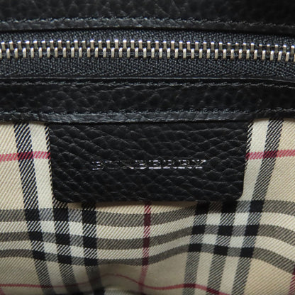 Burberry Black Leather Nova Check