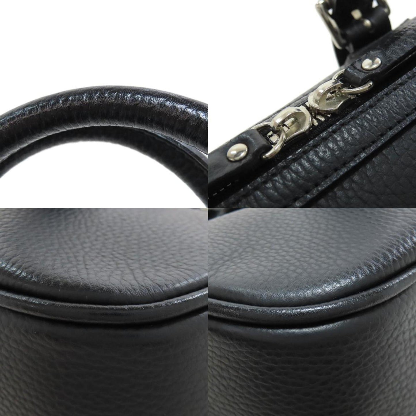 Burberry Black Leather Nova Check