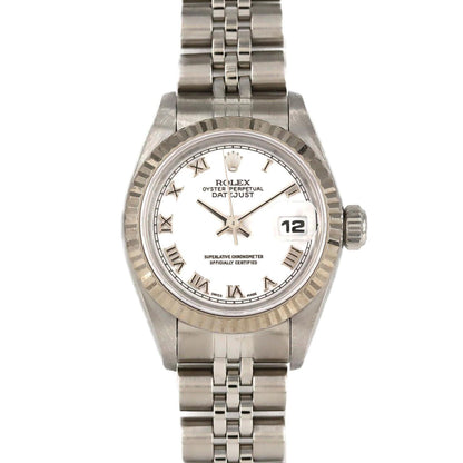 Rolex White Steel Lady Datejust 26mm