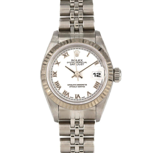 Rolex White Steel Lady Datejust 26mm