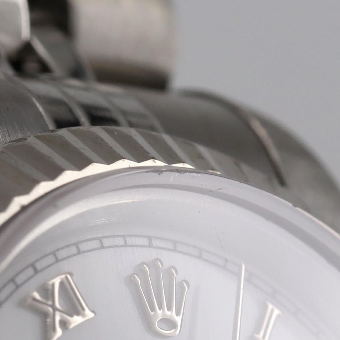 Rolex White Steel Lady Datejust 26mm