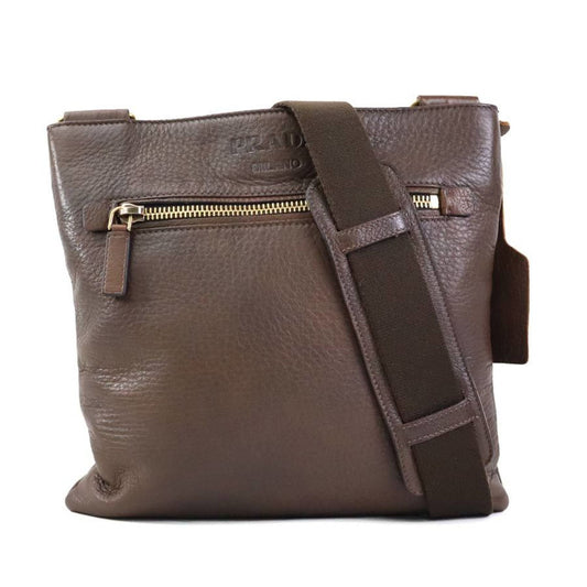 Prada Brown Leather Saffiano