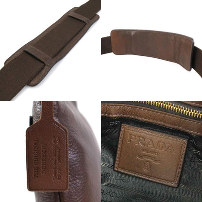 Prada Brown Leather Saffiano