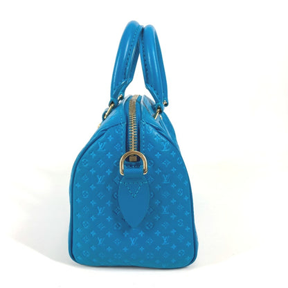 Louis Vuitton Blue Leather Speedy Bandoulière 20