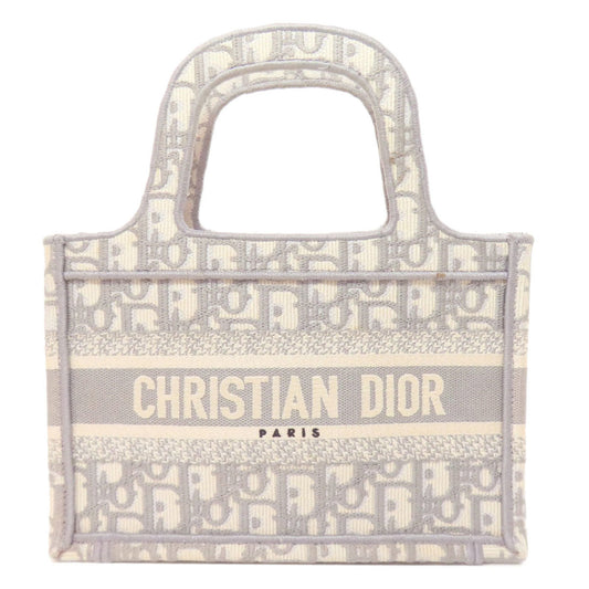Dior Gray Canvas Book Tote