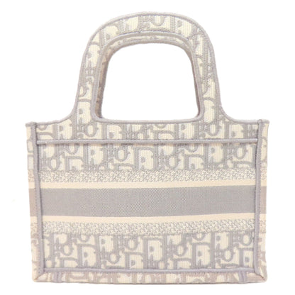 Dior Gray Canvas Book Tote