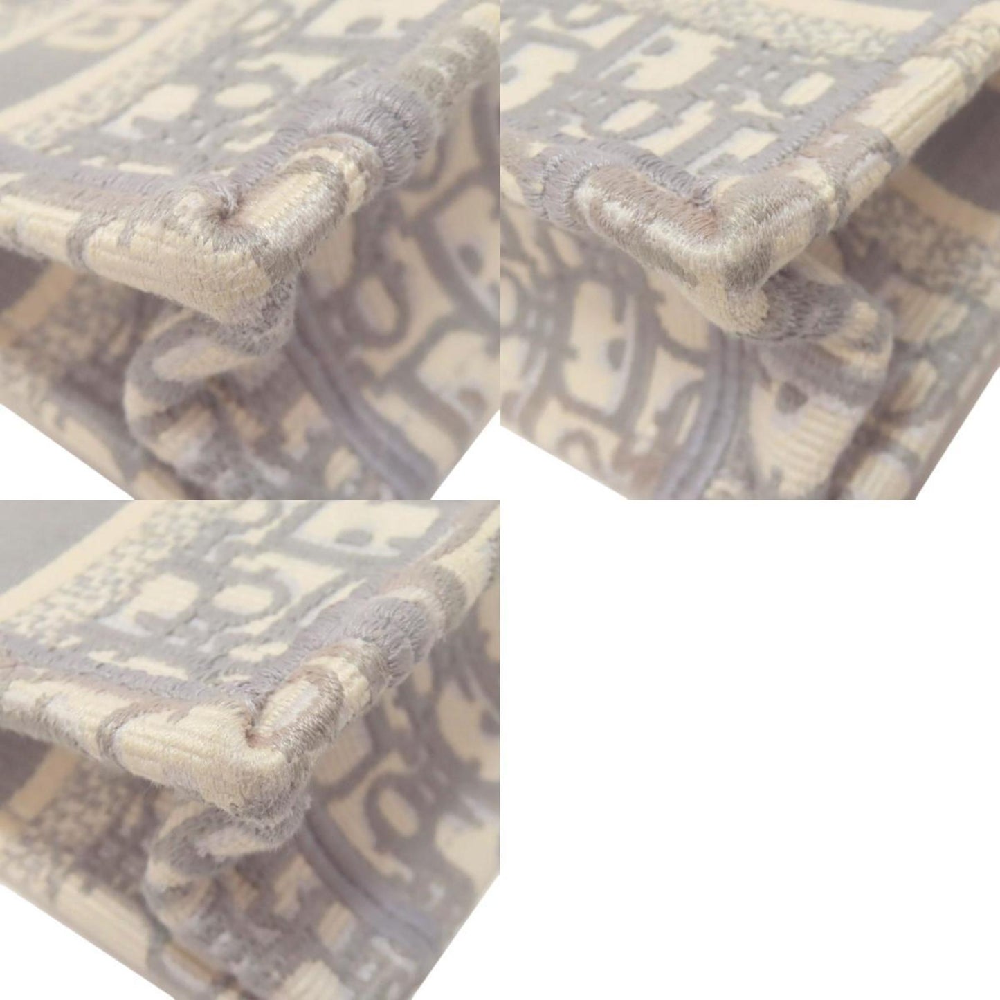 Dior Gray Canvas Book Tote