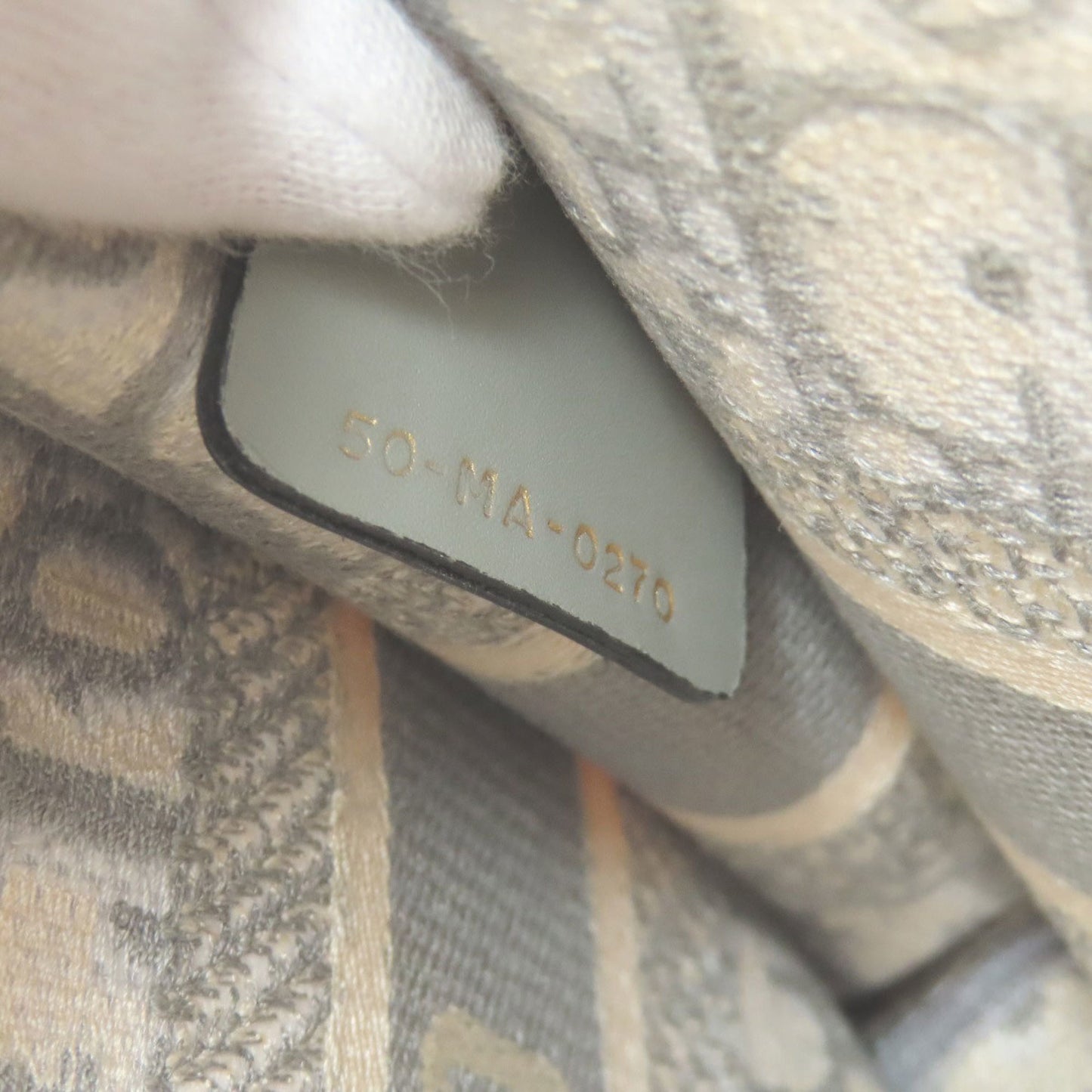 Dior Gray Canvas Book Tote