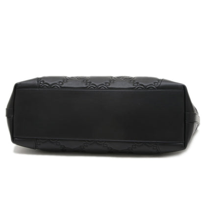 Gucci Black Leather Gg Matelassé