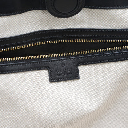 Gucci Black Leather Gg Matelassé