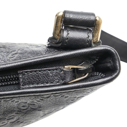 Gucci Black Leather Guccissima