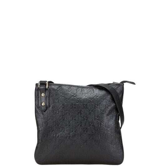 Gucci Black Leather Guccissima