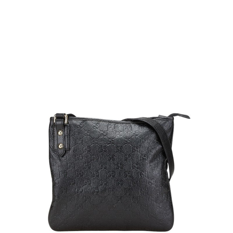 Gucci Black Leather Guccissima