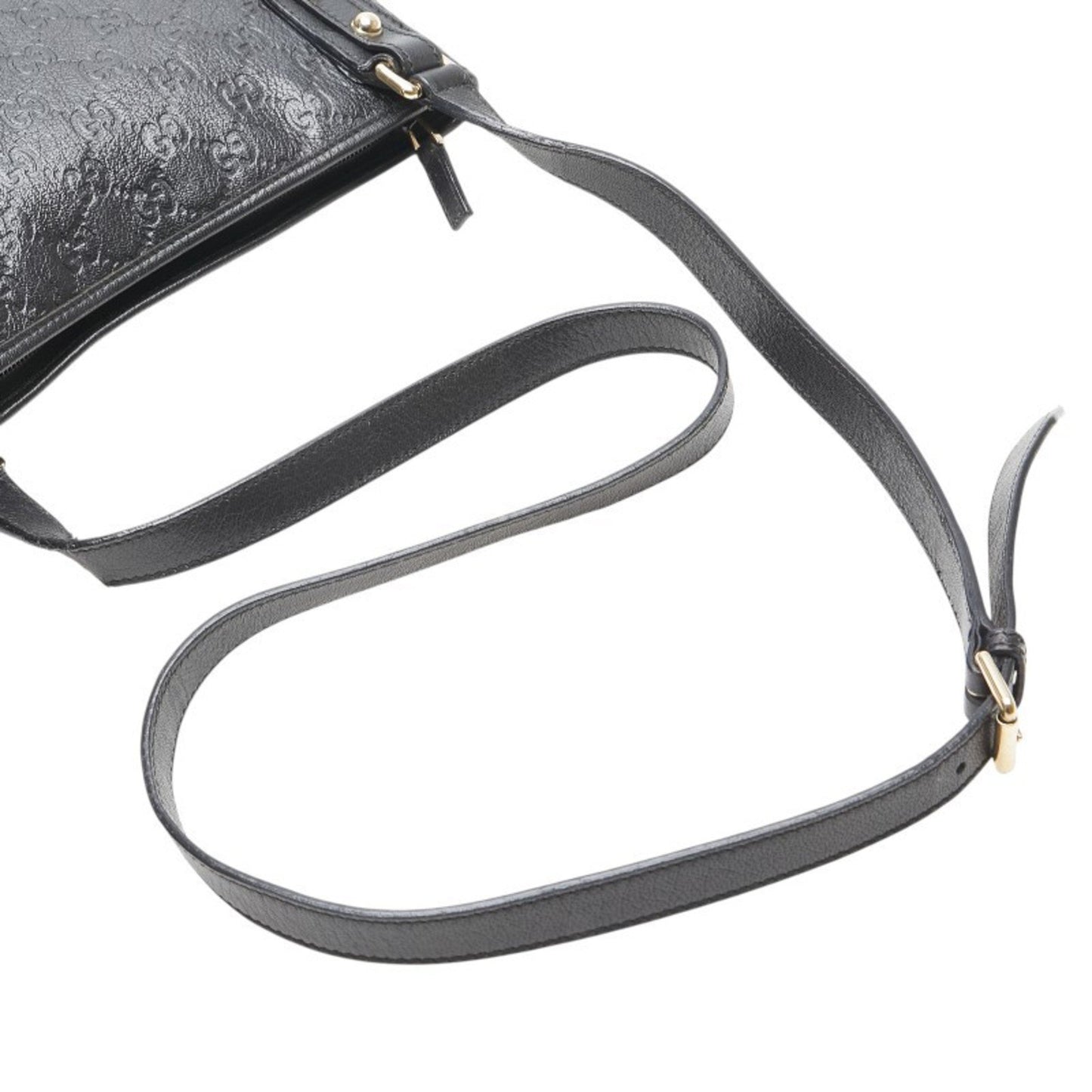 Gucci Black Leather Guccissima
