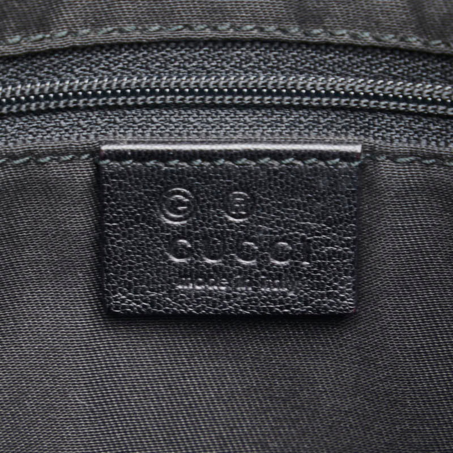 Gucci Black Leather Guccissima
