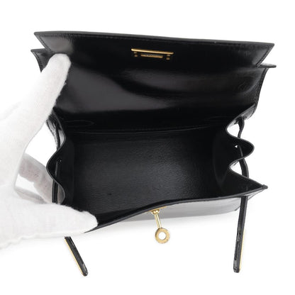 Hermès Black Leather Kelly Mini