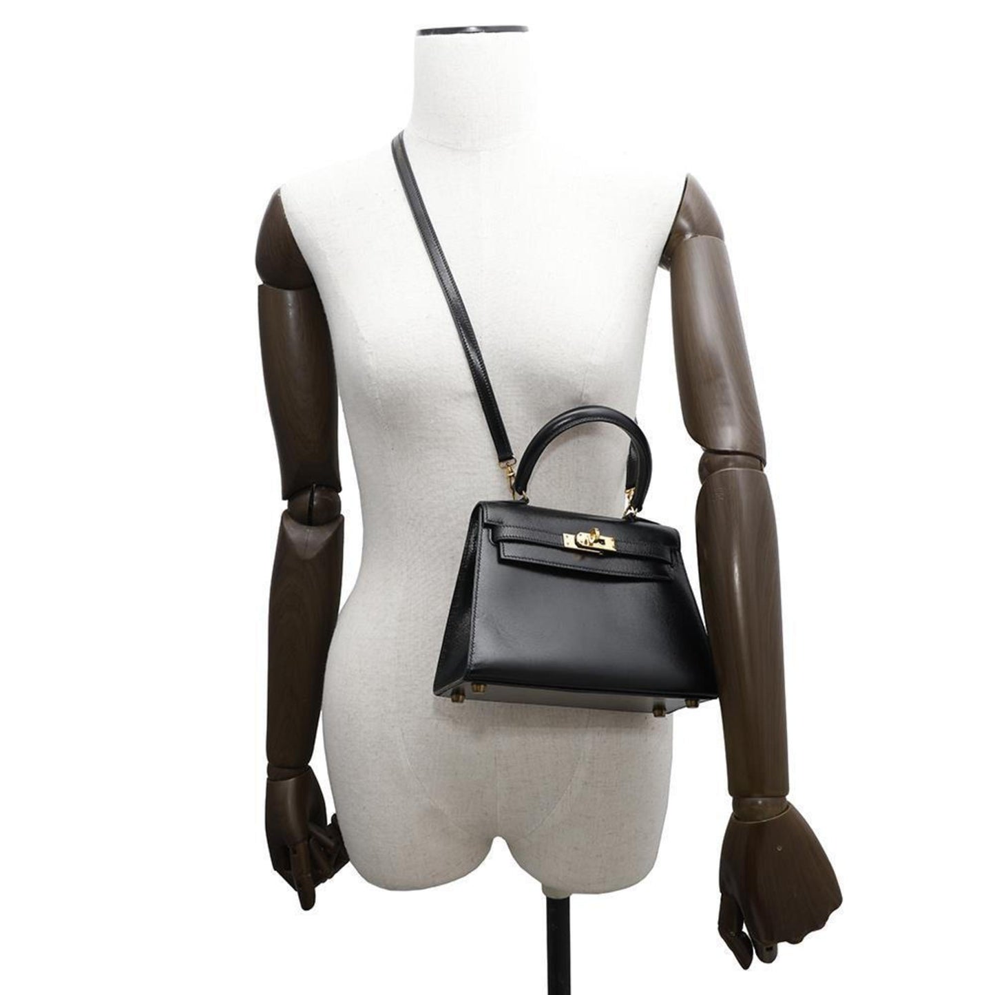 Hermès Black Leather Kelly Mini