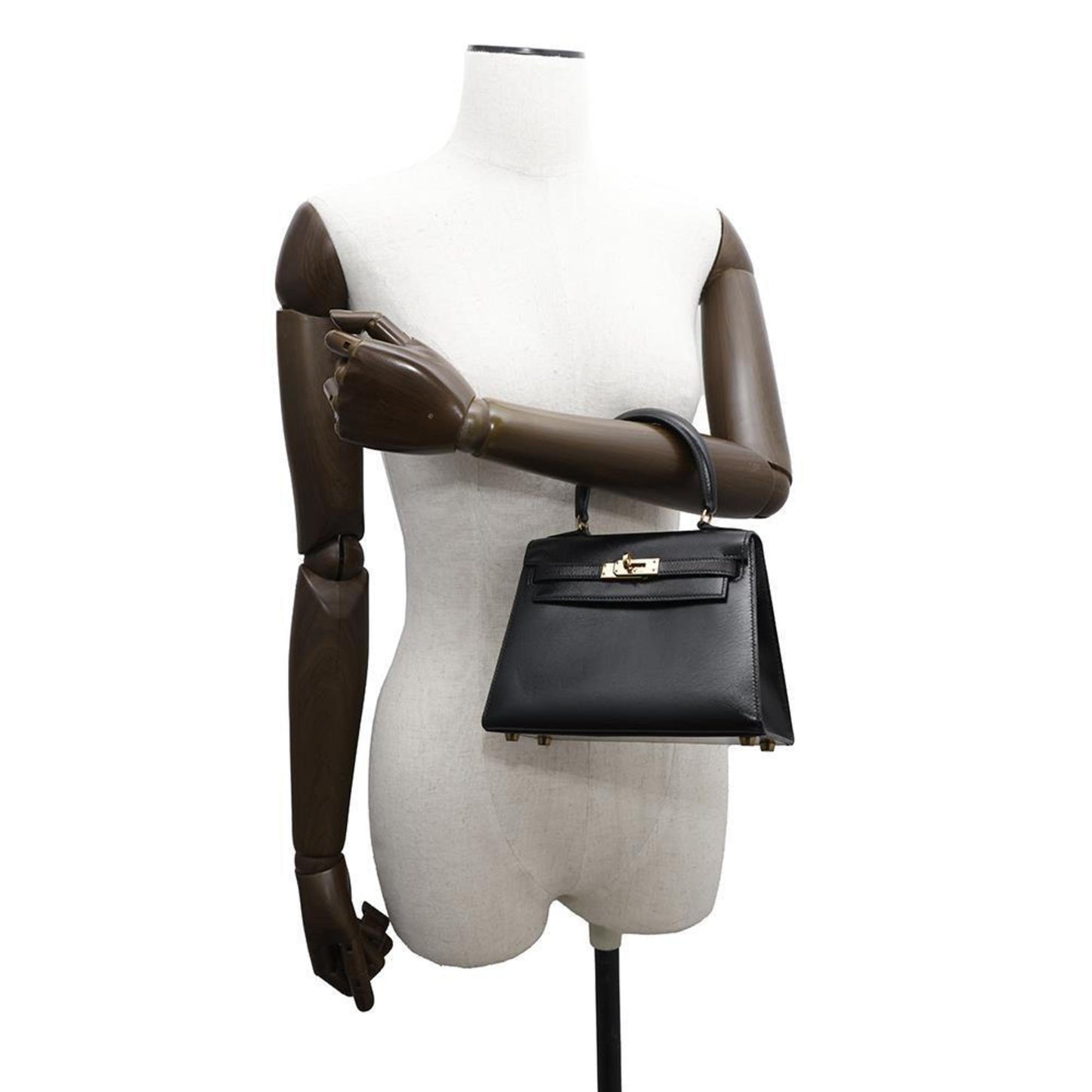 Hermès Black Leather Kelly Mini