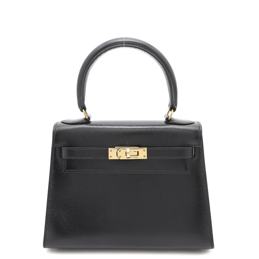 Hermès Black Leather Kelly Mini
