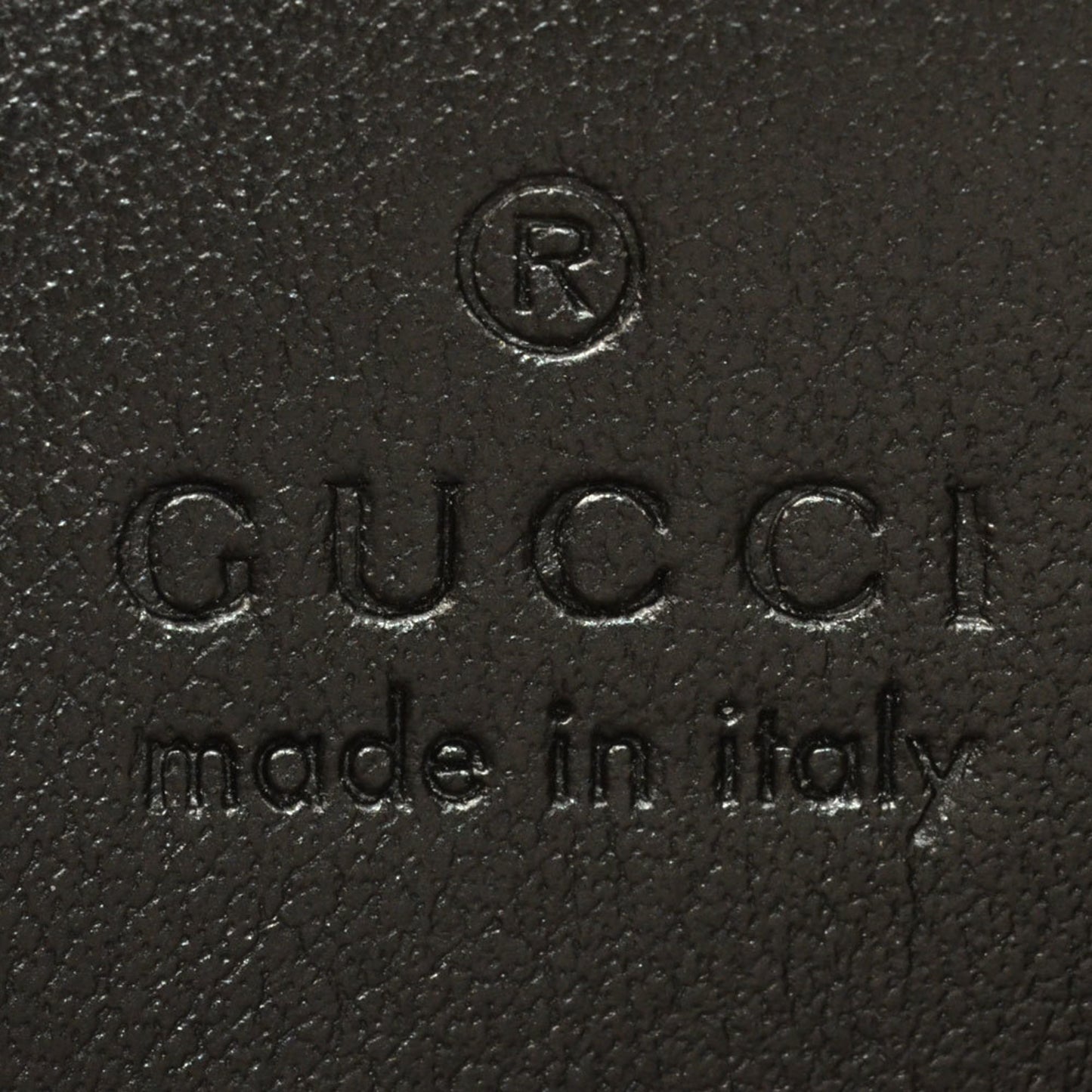 Gucci Black Leather Gg Matelassé