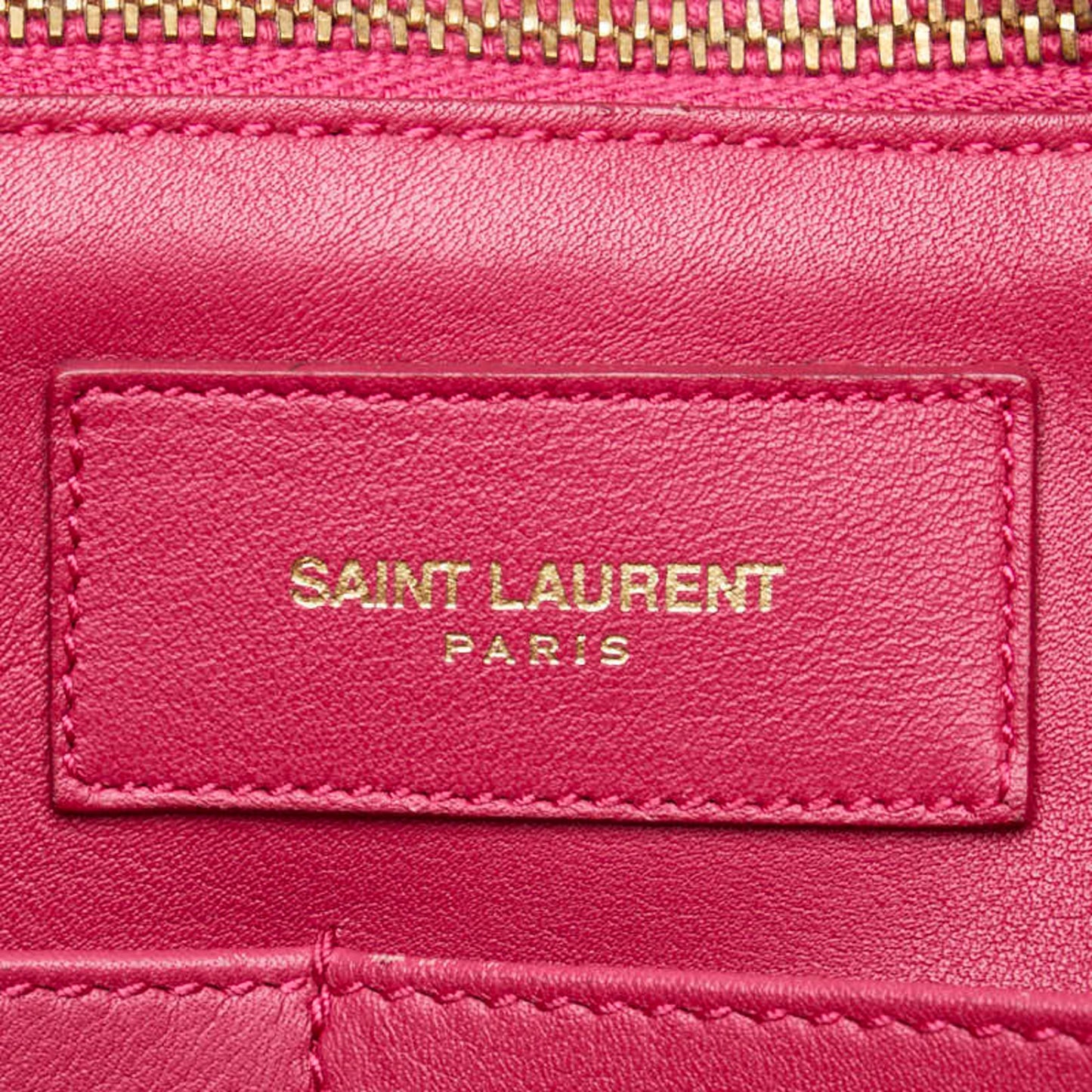 Saint Laurent Pink Leather Y Line
