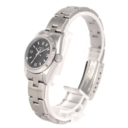 Rolex Black Steel Oyster Perpetual