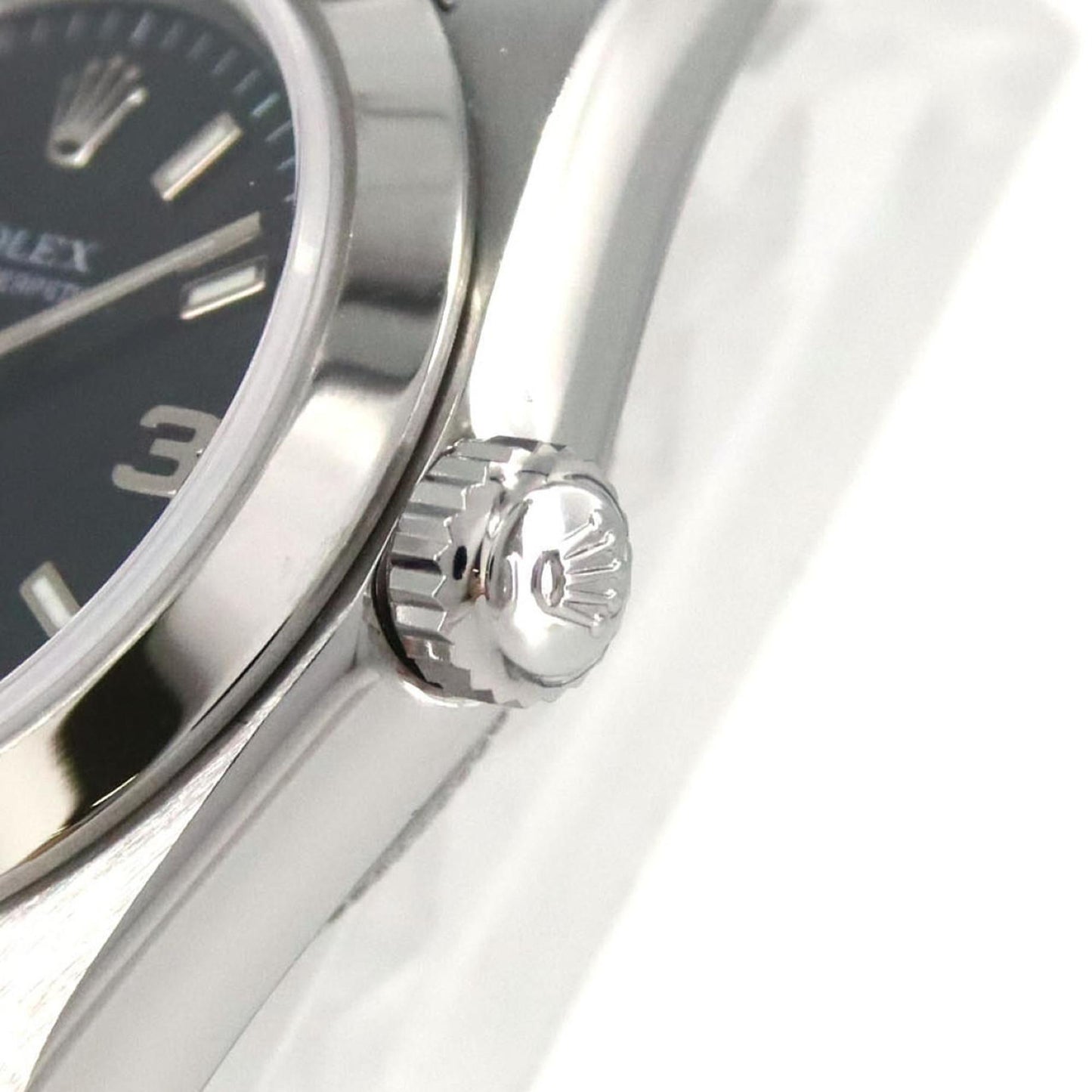 Rolex Black Steel Oyster Perpetual