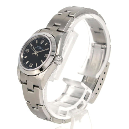 Rolex Black Steel Oyster Perpetual