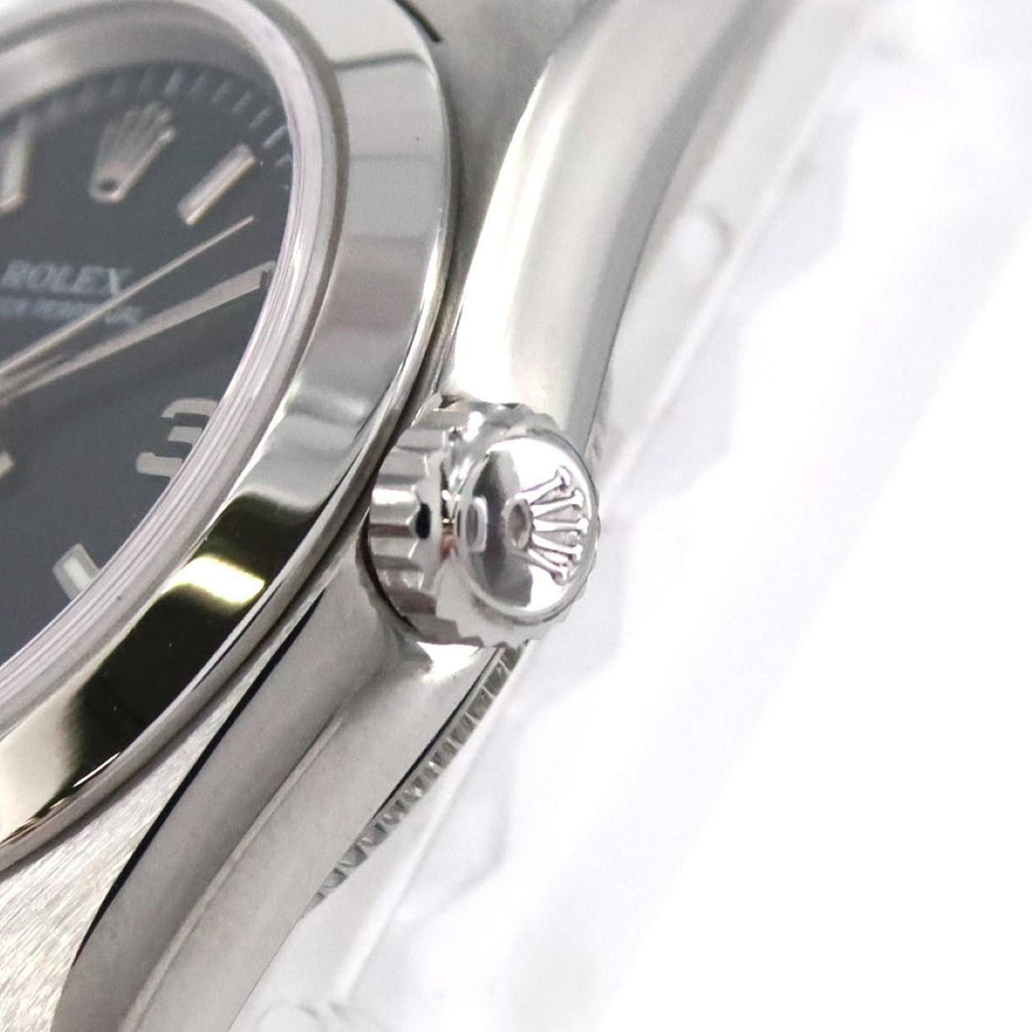 Rolex Black Steel Oyster Perpetual