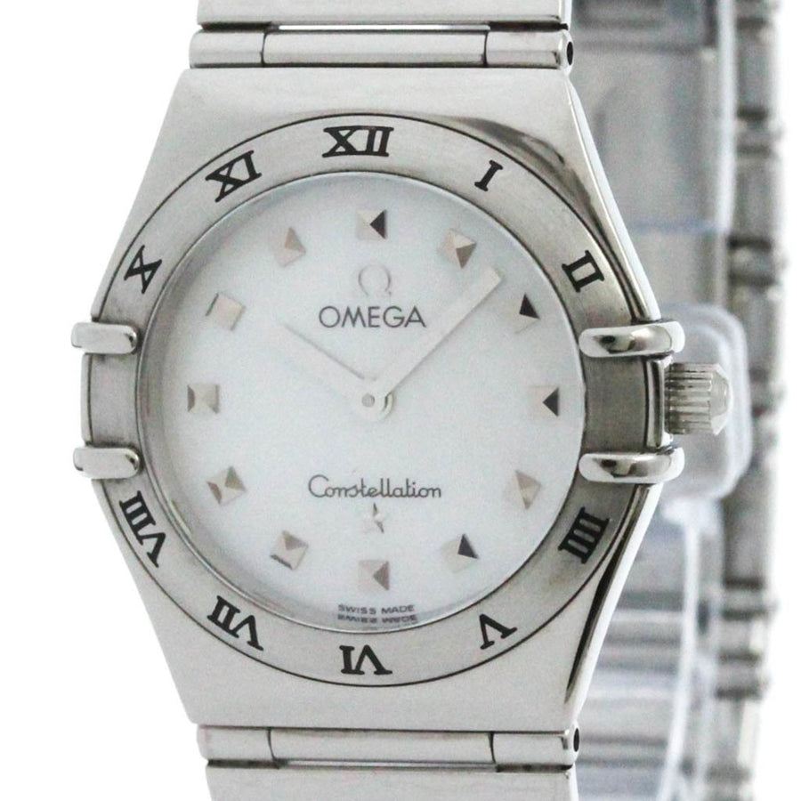 Omega White Steel Constellation