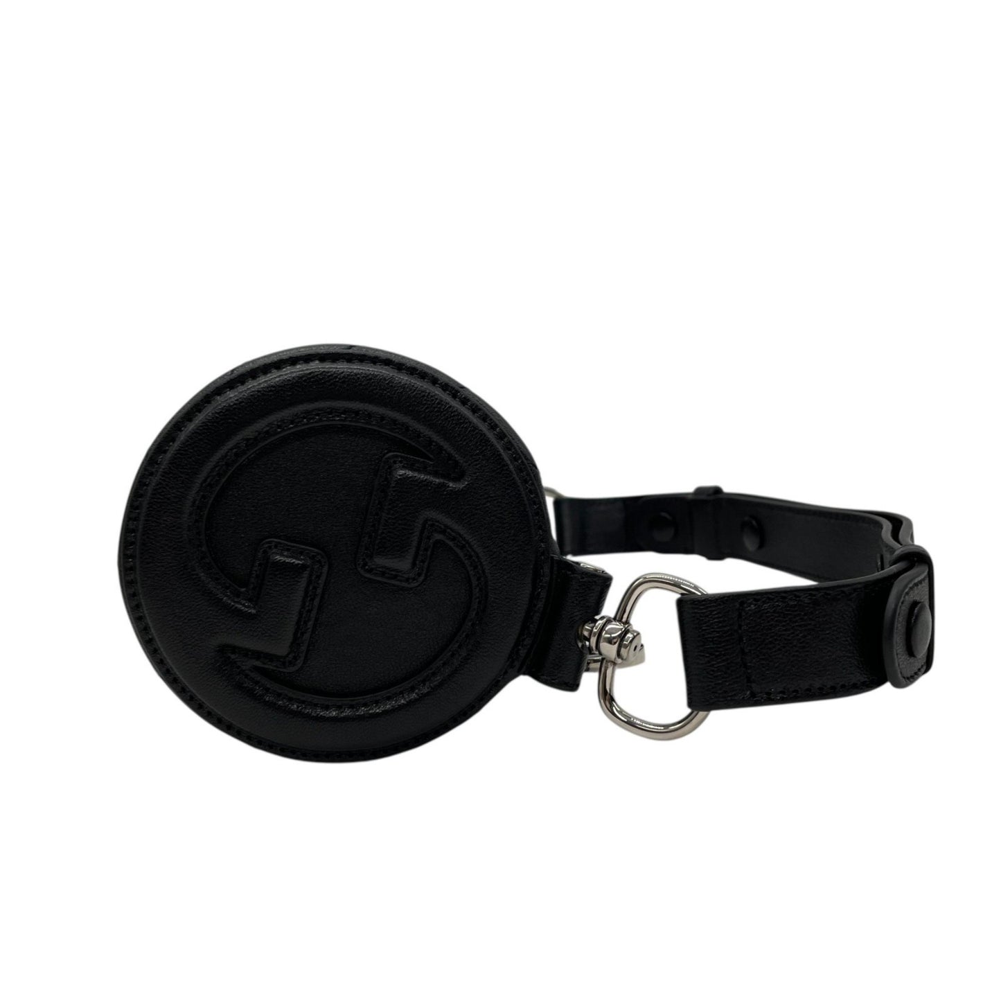 Gucci Black Leather Interlocking G