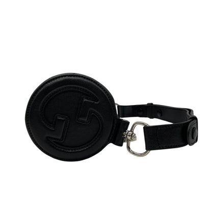 Gucci Black Leather Interlocking G