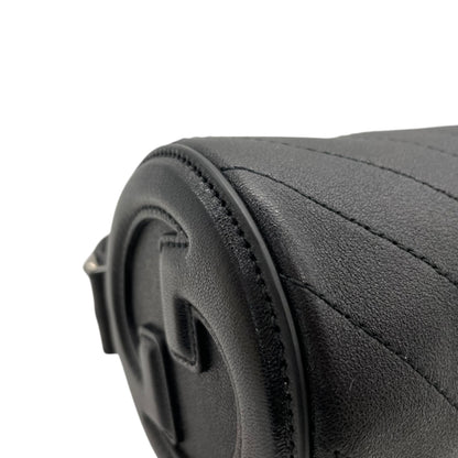 Gucci Black Leather Interlocking G