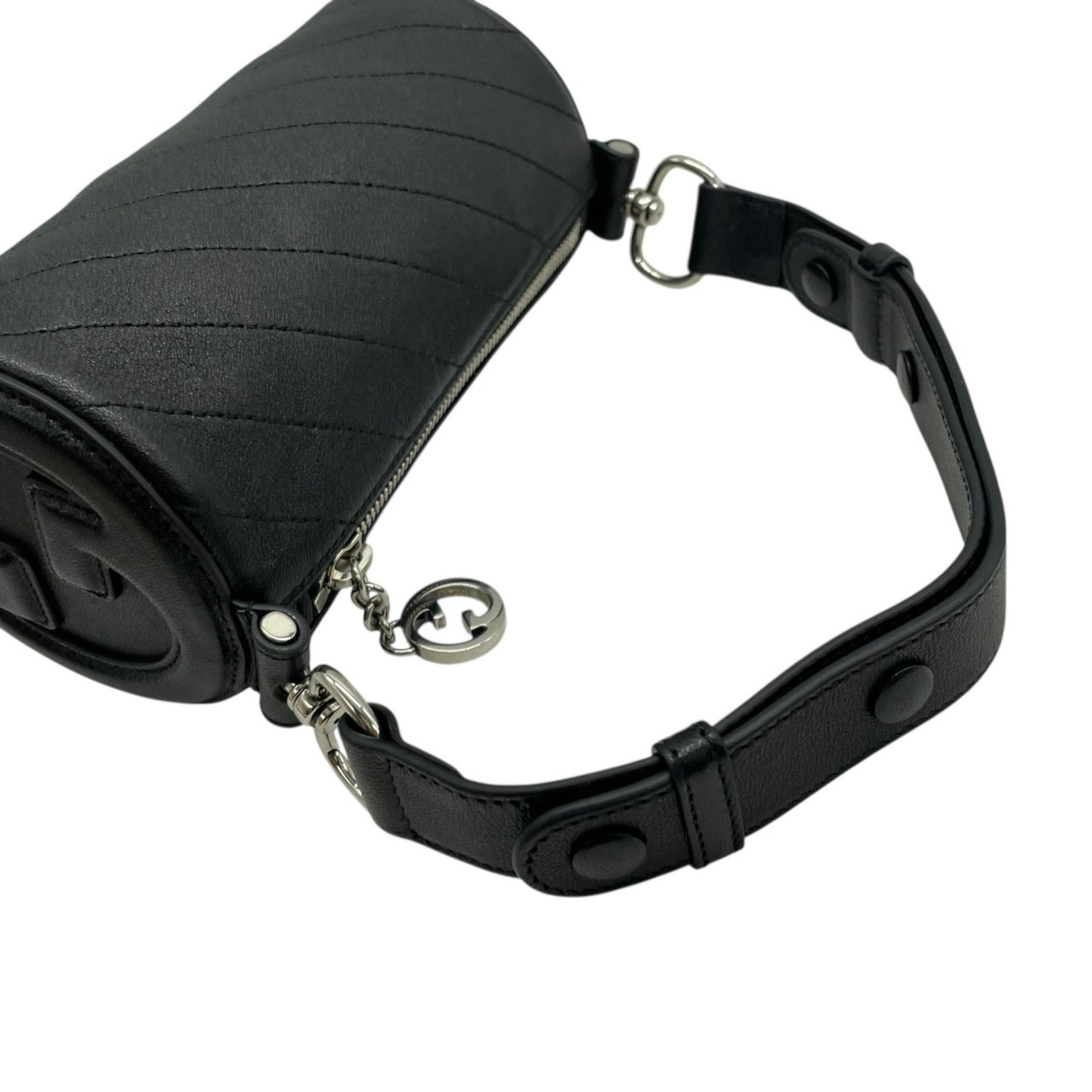 Gucci Black Leather Interlocking G
