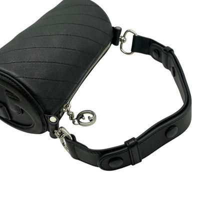 Gucci Black Leather Interlocking G