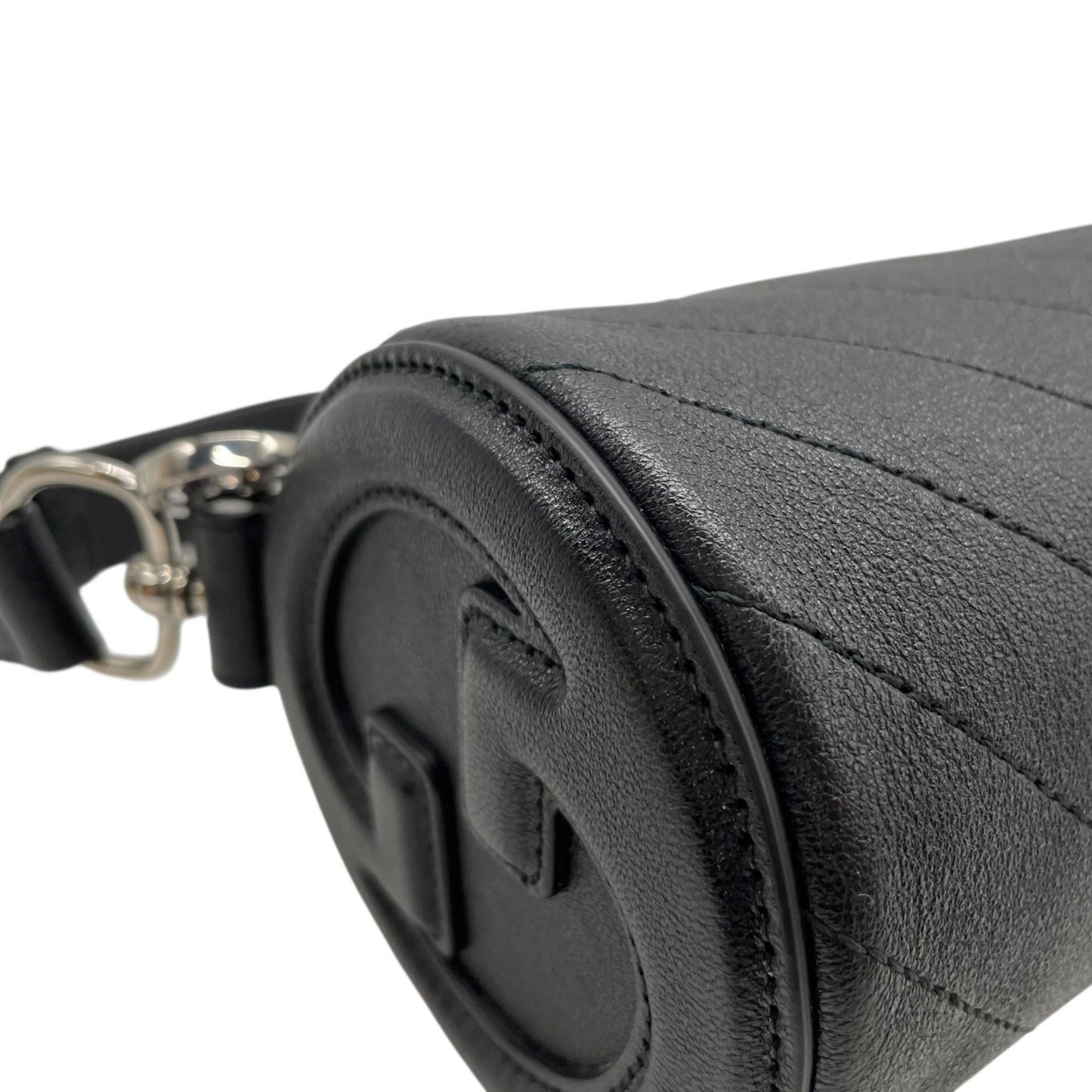 Gucci Black Leather Interlocking G