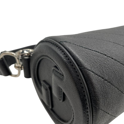 Gucci Black Leather Interlocking G