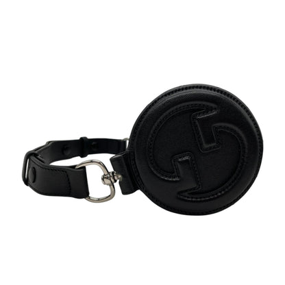Gucci Black Leather Interlocking G