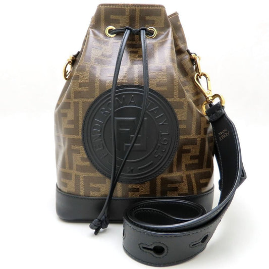 Fendi Brown Canvas Mon Trésor