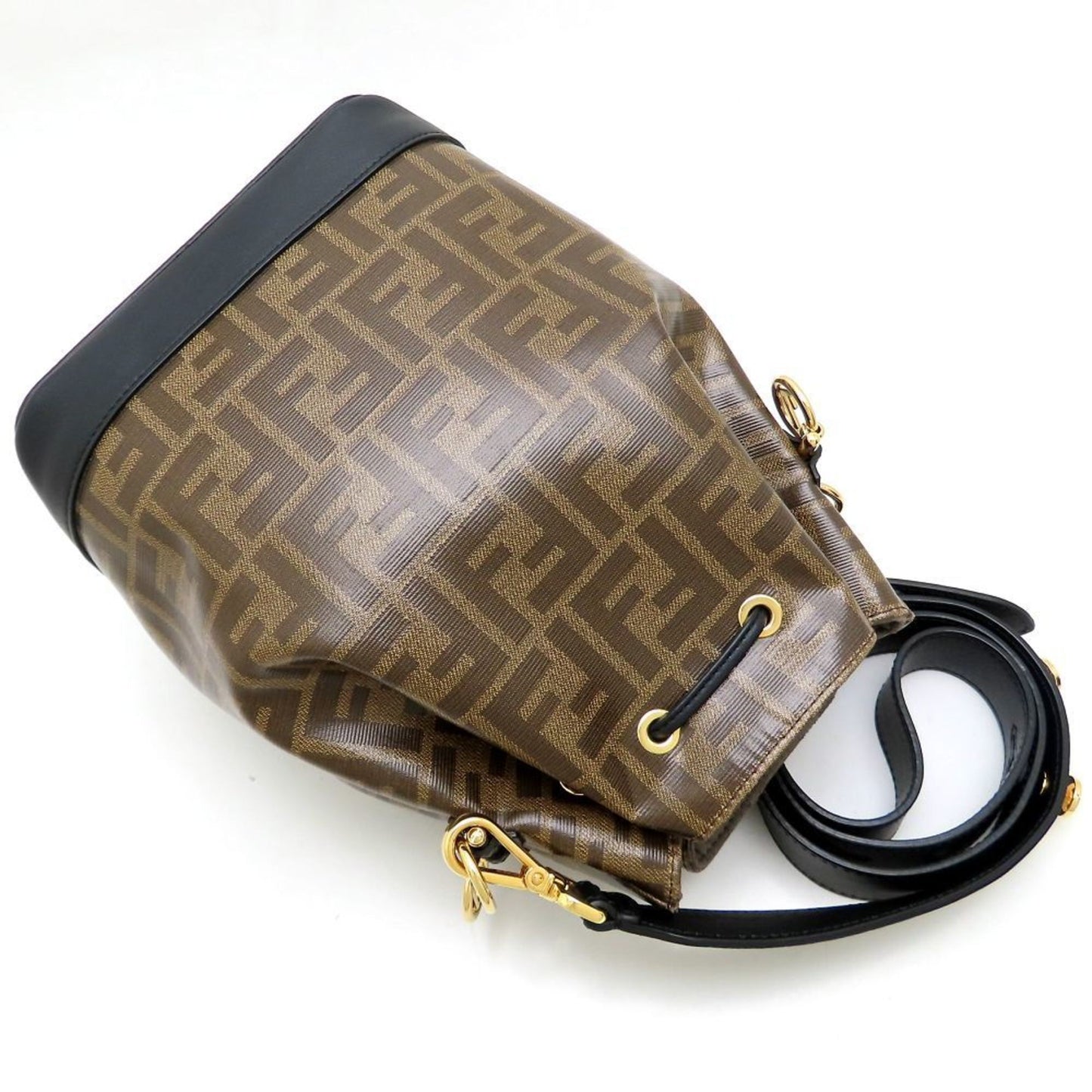 Fendi Brown Canvas Mon Trésor