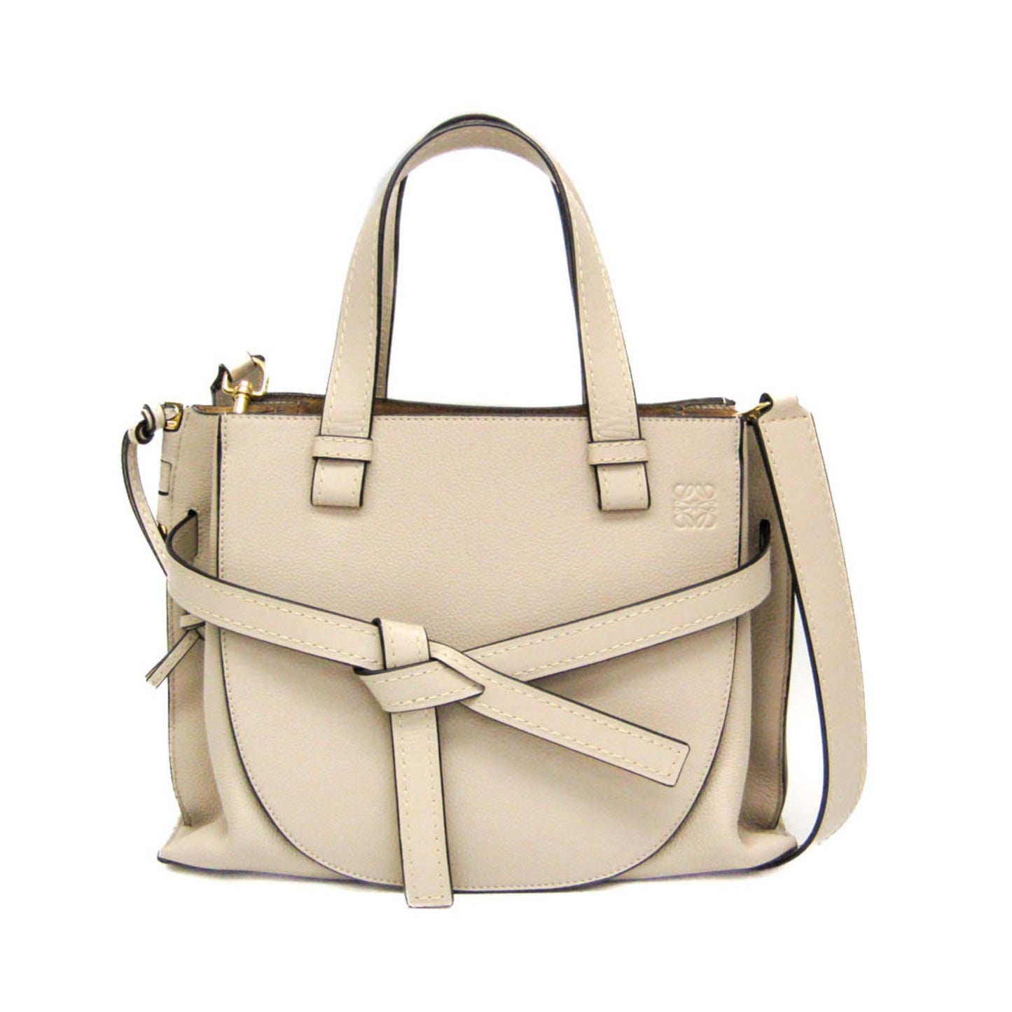 Loewe Brown Leather Gate Top Handle