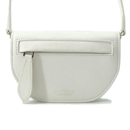 Gucci White Leather Gg Embossé