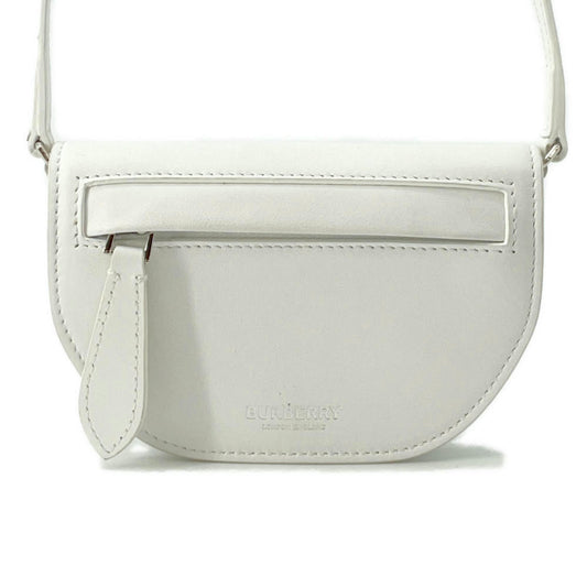 Burberry White Leather Olympia