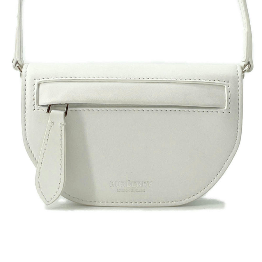 Burberry White Leather Olympia