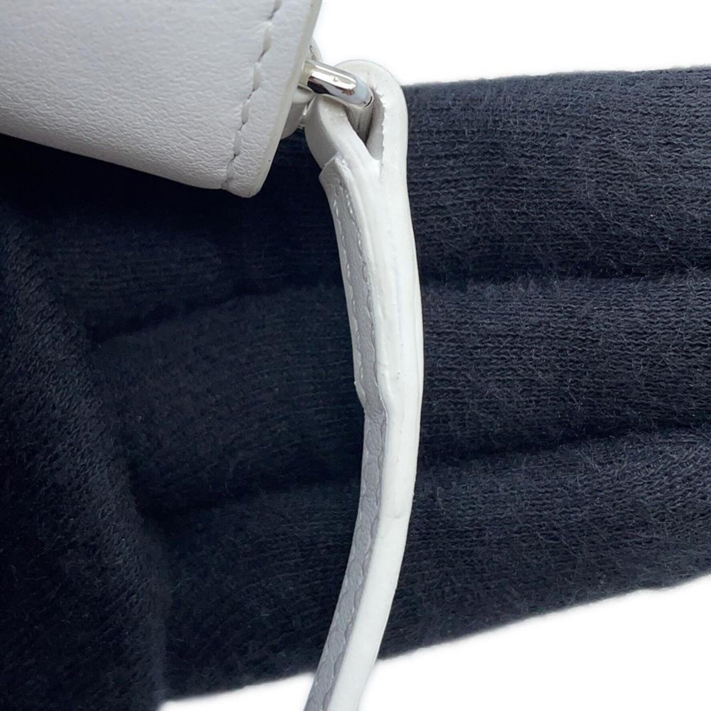 Burberry White Leather Olympia