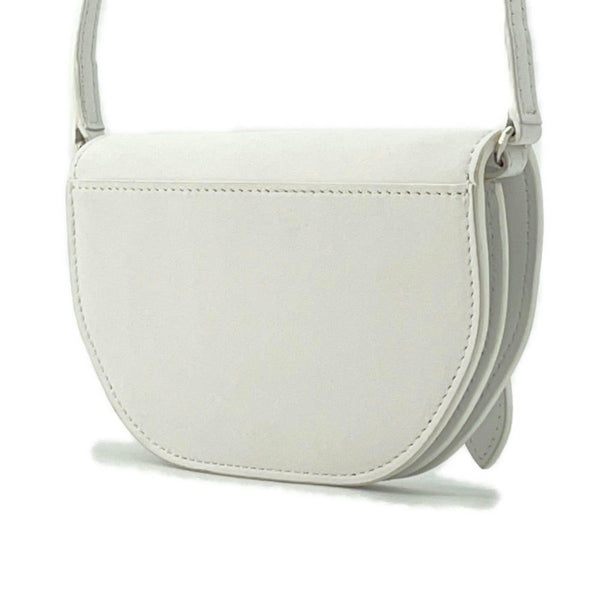 Gucci White Leather Gg Embossé